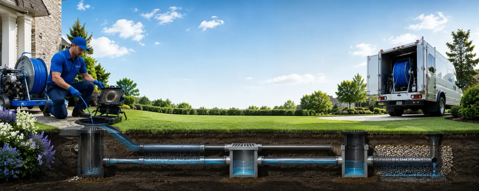 Outdoor drain cleaning information for Kinsey, MT